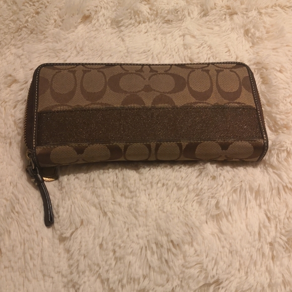 Coach zip signature canvas wallet - Picture 1 of 6